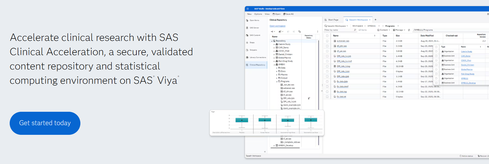 SAS Clinical Acceleration screenshot 2
